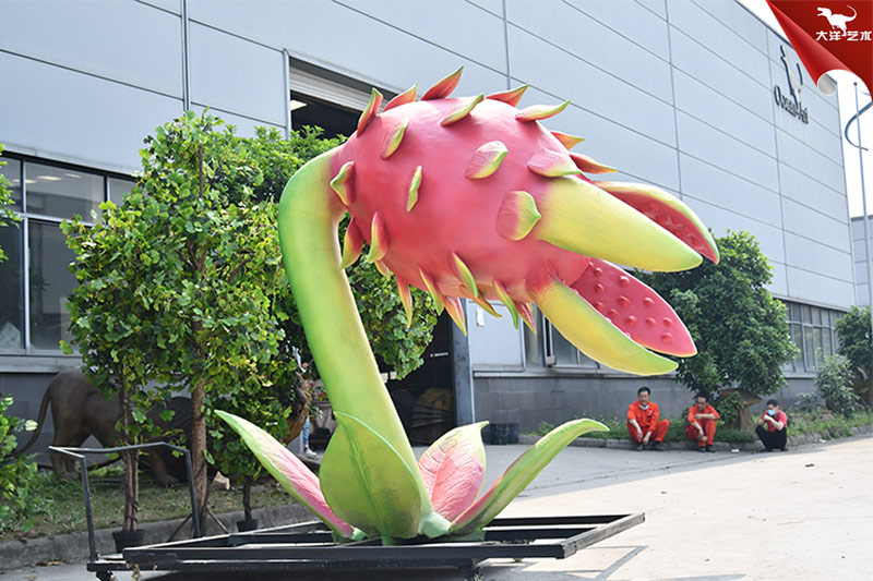 食人花，仿真火龍果，大型植物模型制作