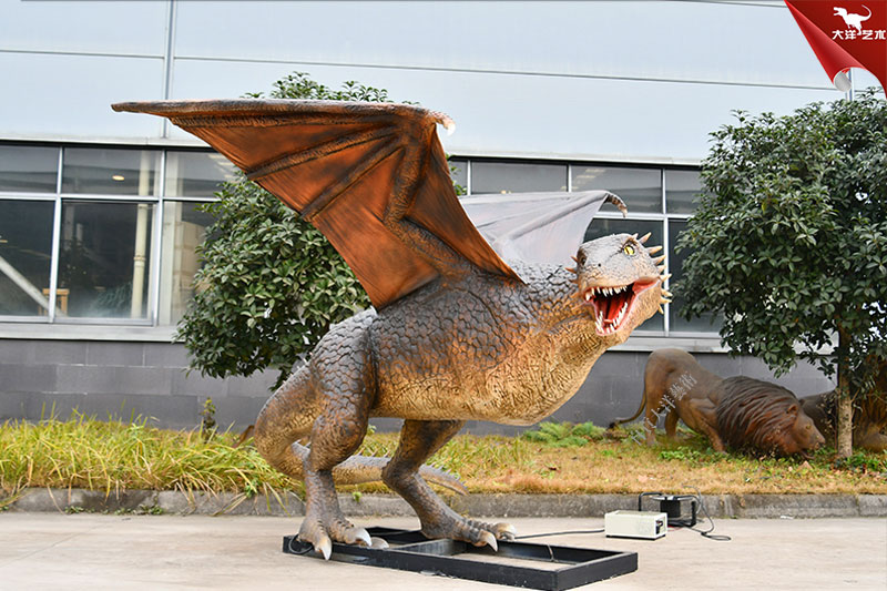 仿真飛龍模型，能動會叫的仿真西方龍模型